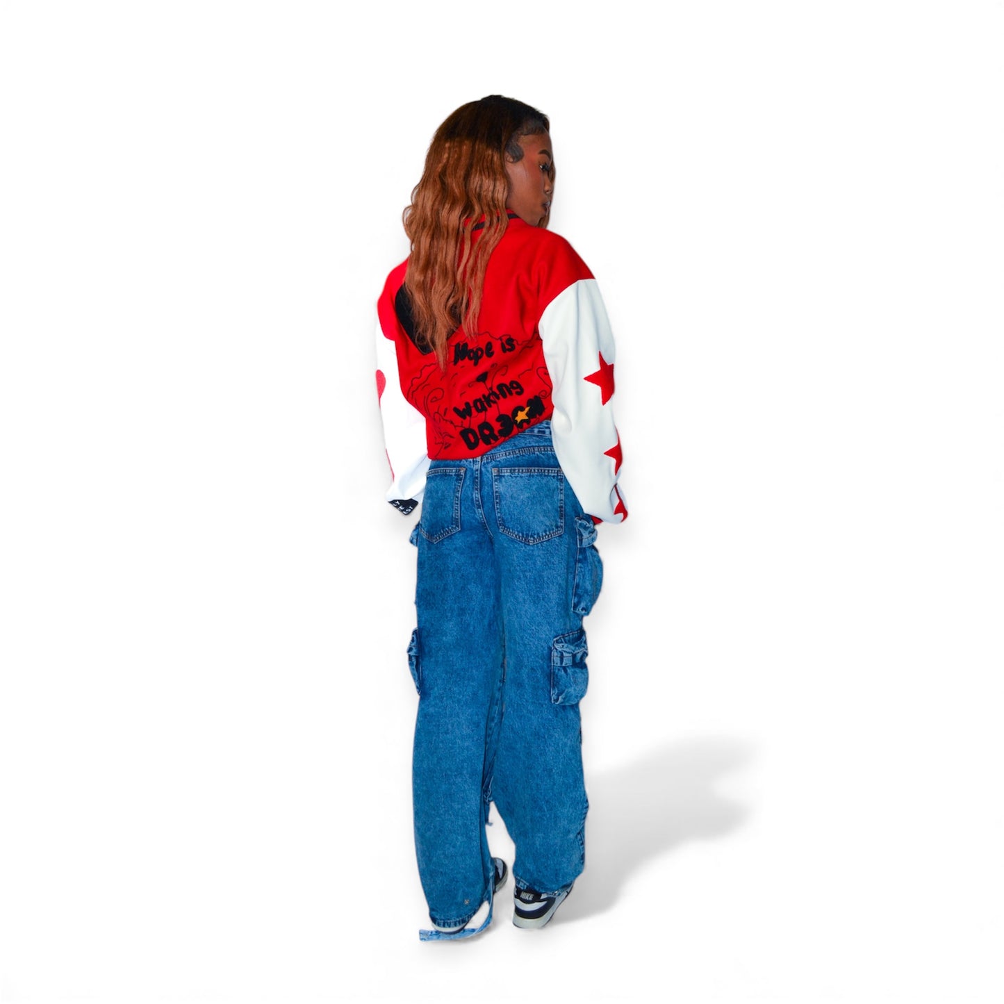 Red DR3AM Varsity Jacket